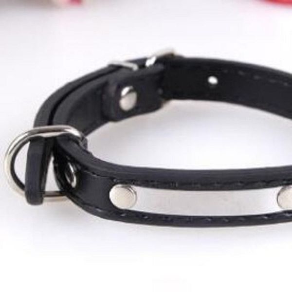 

dog collars & leashes pu sequin collar lettering iron pet multicolor