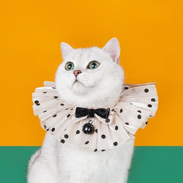 

cat costumes adjustable collar for pets, accessory dogs and cats, puppies, with lace supplies necklace