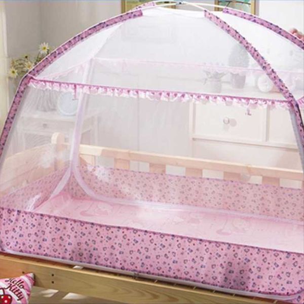 

crib netting baby cartoon yurt mosquito net cover children room decor mongolian portable folding tent for kids camping