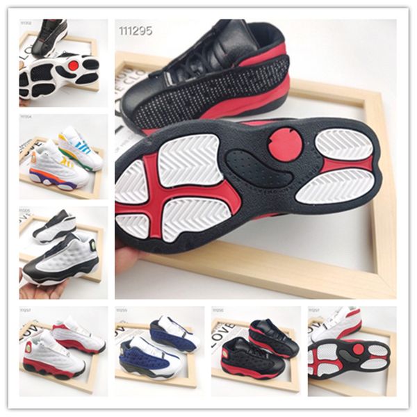 

2021 big kids 13s baby basketball shoes toddler boys sports shoe little girls sneakers children jump teenage jump man youth trainer eu22 35, Black