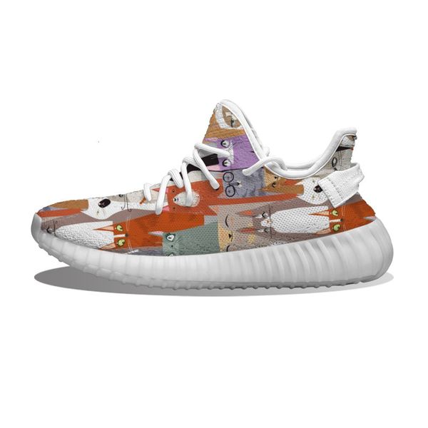 

personalized customizationdiy custom cat family running shoes mesh printed mens womens trainers outdoor sports sneakers