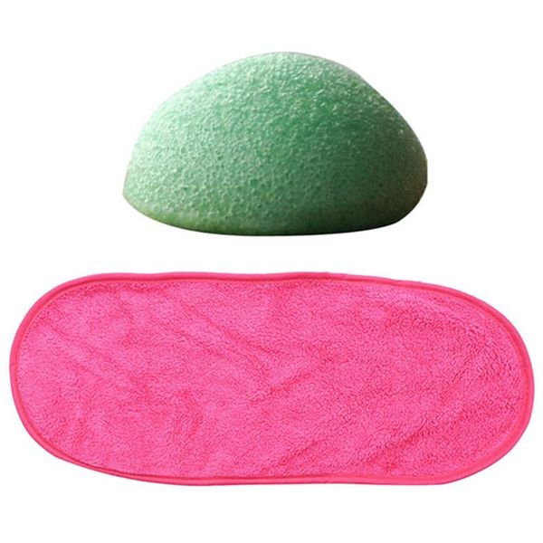 

towel konjac konnyaku jelly fiber face makeup wash pad with natural antibacterial protection remover beauty tools