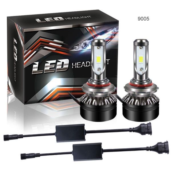 

car headlights d6 automobile led headlamp super bright high beam low far and near integrated fog lamp csp bead h4