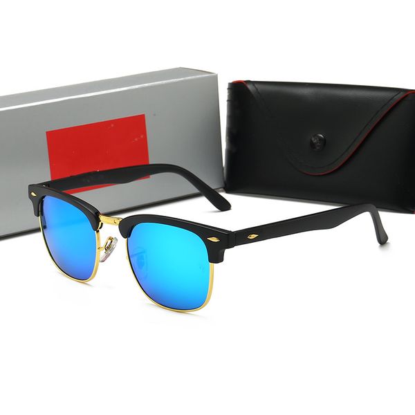 

luxury ray men women sunglasses vintage pilot brand aviator wayfarer brand sun glasses band uv400 bans ben with box and case 3025 3016 rr, White;black