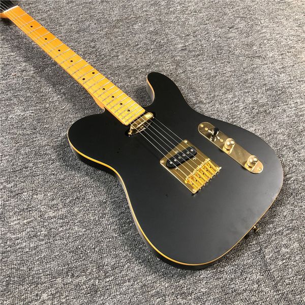 

black matte electric guitar, real ps, factory wholesale and retail, freight modifiable customization