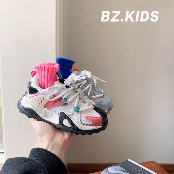 

ins red father spring summer new children's single net sports shoes breathable mesh boys and girls running