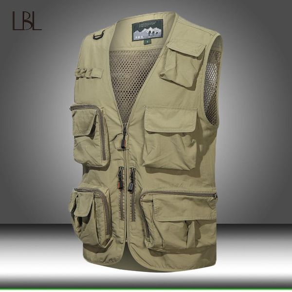 

tactical military sleeveless jacket men summer vests outdoor clothing hunting vest male combat unloading pographer waistcoat men's, Black;white