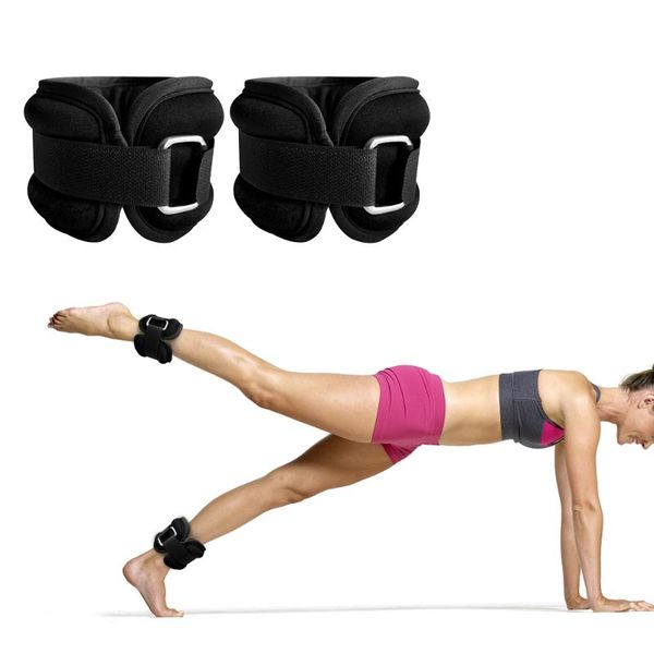 

lixada 1-4kg 2psc adjustable ankle weight support brace strap thickening legs strength training guard gym fitness gear, Blue;black
