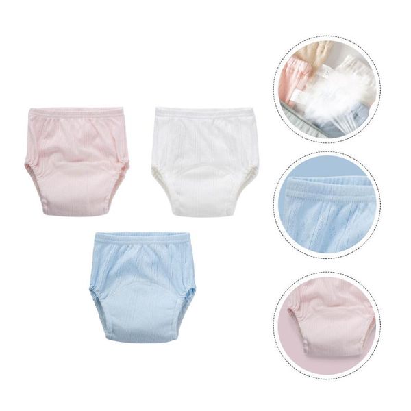 

cloth diapers 3pcs baby cotton training pants underwear (assorted color)
