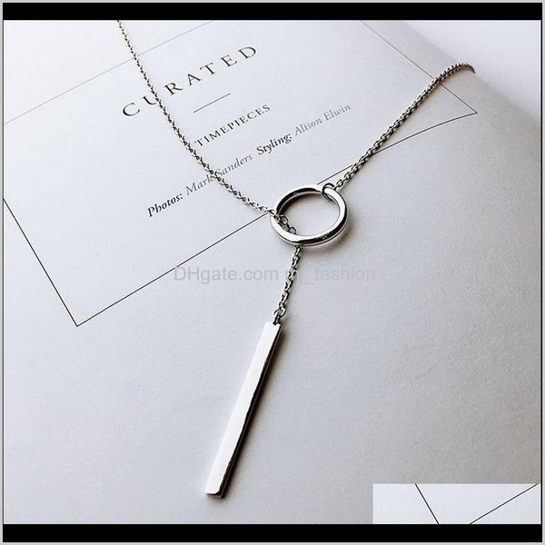 

pendant necklaces & jewelrynecklaces fashion personality pendants s925 sier simple style men and women hip hop long-style neckla, Silver