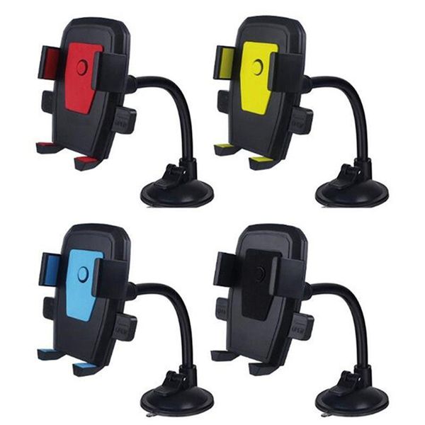 

cell phone mounts & holders car holder bracket mount cup universal mobile suction windshield locking car-accessories