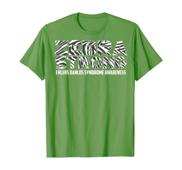 

cute zebra strong ehlers danlos syndrome awareness tee gift, White;black
