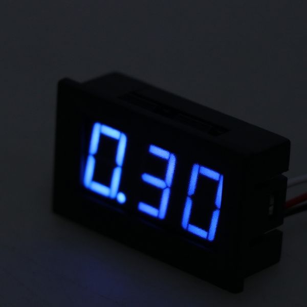 

ootdty mini voltmeter tester digital voltage test battery dc 0-30v auto engine voltage panel meter led voltmeter tool