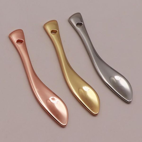 

eyelash curler 1pcs metal curved cosmetic spatula scoops makeup mask spatulas facial cream spoon beauty tool subpackage