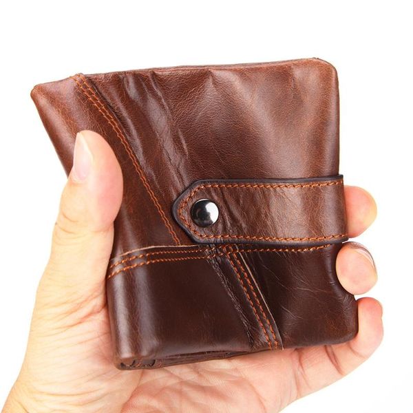

wallets fashion men's wallet money bag solid color leather business short famous vintage walltes multi-card soft purse coin, Red;black