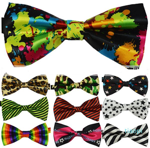 

new novelty mens unique tuxedo bowtie bow tie necktie 25 color choosable, Black;gray
