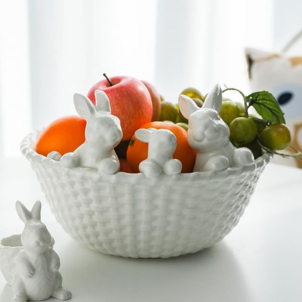 

bowls creative 3d ceramic separate bowl fruit salad plate egg tray cake kitchen decora wedding gift ramen cl102802