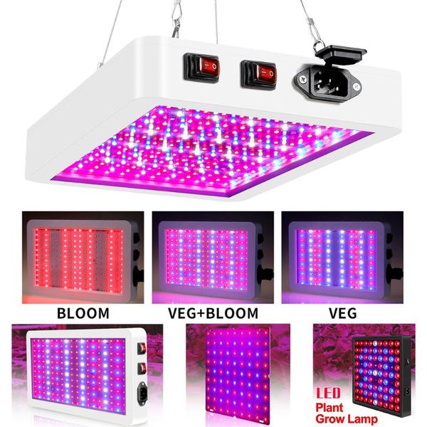 

growing lamps led grow panel light full spectrum 25w-80w greenhouse tent hydroponic phyto lamp seed veg indoor lights