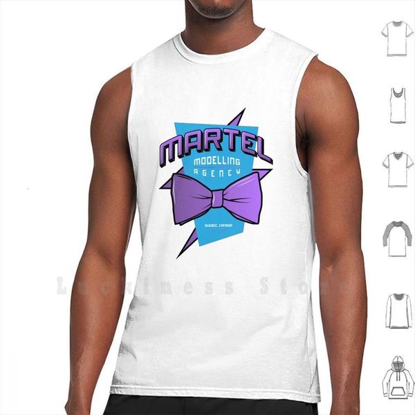

martel modelling agency tank vest mens sleeveless rick the model wrestling old school classic, White;black