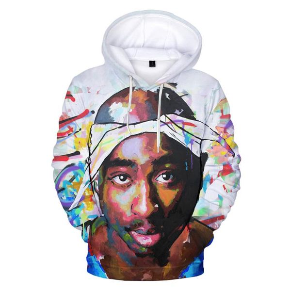 

men's hoodies & sweatshirts 2pac-s, male/female 3d hip-hop print sports fashion shirt autumn and winter rapper large long-sleeved swea, Black