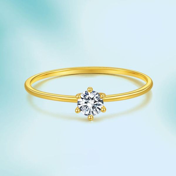 

wedding rings ywshk trendy crystal engagement design for women white zircon cubic elegant female jewelry, Slivery;golden