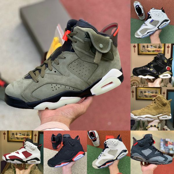 

hare dmp 6 mens basketball shoes new chinese year 6s tinker black infrared carmine oregon trainers sports sneakers e56