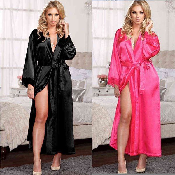 

customized production of glossy cloth home clothes, thin women's kimonos, pajamas, bathrobes and bathrobes 211201