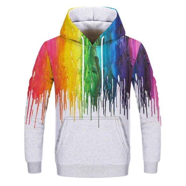 

men's hoodies & sweatshirts fashion casual graffiti hoodie 3d printing sweatshirt hooded pullover, Black