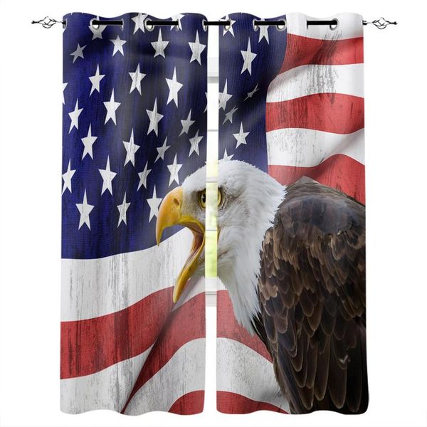 

curtain & drapes american flag eagle luxury curtains for living room bedroom kitchen windows kids blackout