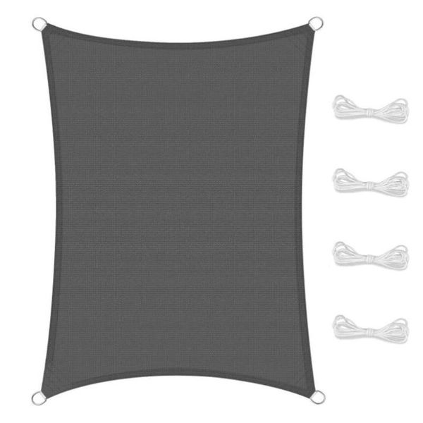 

shade sun sail garden balcony with mounting ropes weather protection water resistant dispenser