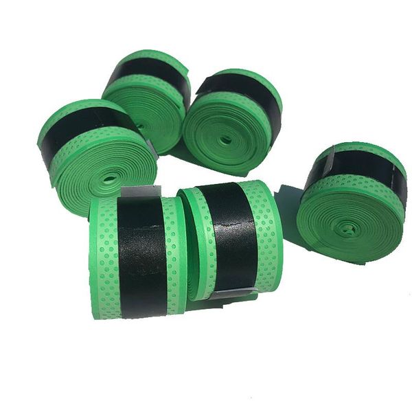 

10pcs embossed tennis overgrip dry feel badminton racket over grips anti-slip fishing rod sweatband, Yellow;black