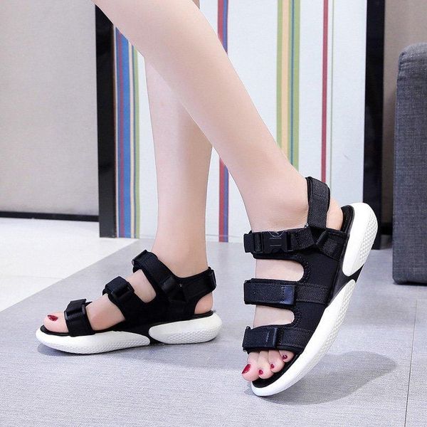 

shoes women platform sandals 2021 summer women's comfort walking ladies sandalias female casual footwear de mujer, Black