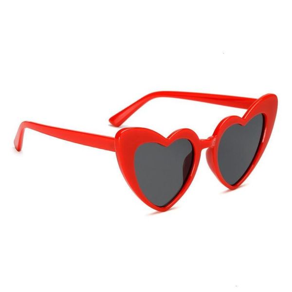 

sunglasses brand designer fashion love heart sunglasses women cute retro cat eye vintage sun glasses female, Black