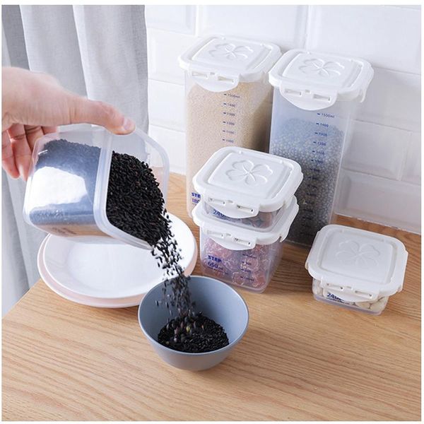 

storage bottles & jars scaled grain sealed kitchen food tank plastic dried fruit snack