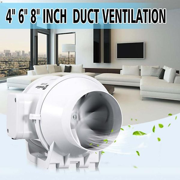 

electric fans 220v 4'' 6'' 8''exhaust fan air blower double speed ventilation home silent inline pipe duct for
