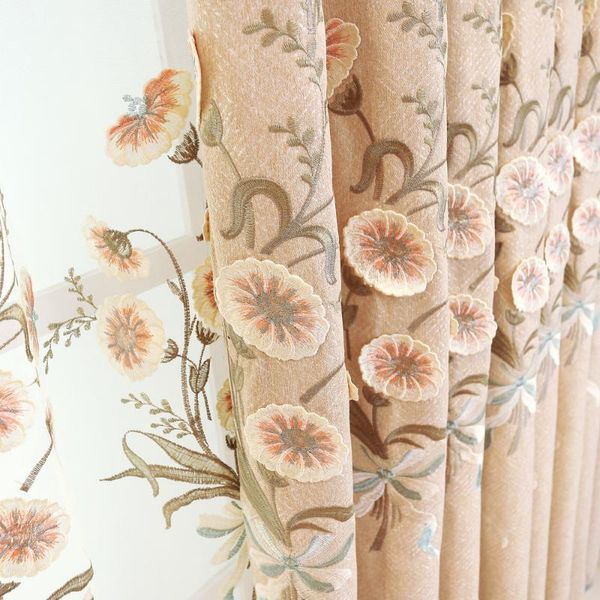 

curtain & drapes modern, simple embroidered curtains,for living room for bedrooms, custom window yarns