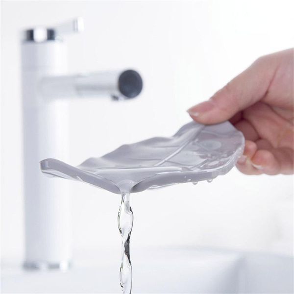 

soap dishes dish portable holder bathroom plastic draining case leaf shape starfish stand box supplies