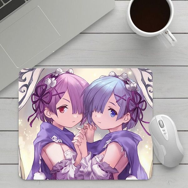 

mouse pads & wrist rests cute small mousepad with cartoon pattern of re zero - starting life in another world anime pad razer gaming keyboar