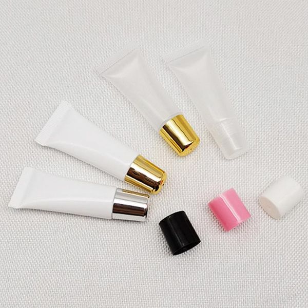 

storage bottles & jars 100pcs 10ml mini empty bottle lip gloss tubes lipstick tube soft makeup squeeze clear container