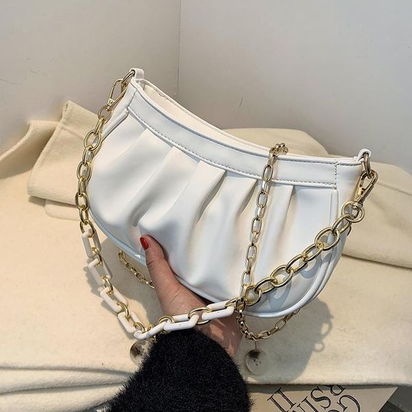 

design 2021 fashion high-end messenger bag chain shoulder underarm dual-use folded width: 26.5cm totes