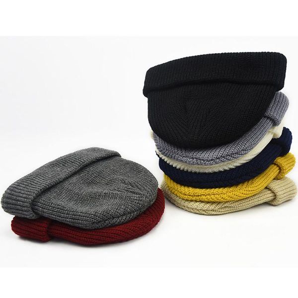 

soft winter warm beanie hat casual knit hats stylish comfortable skull cap for girls boys outdoor, Black;white