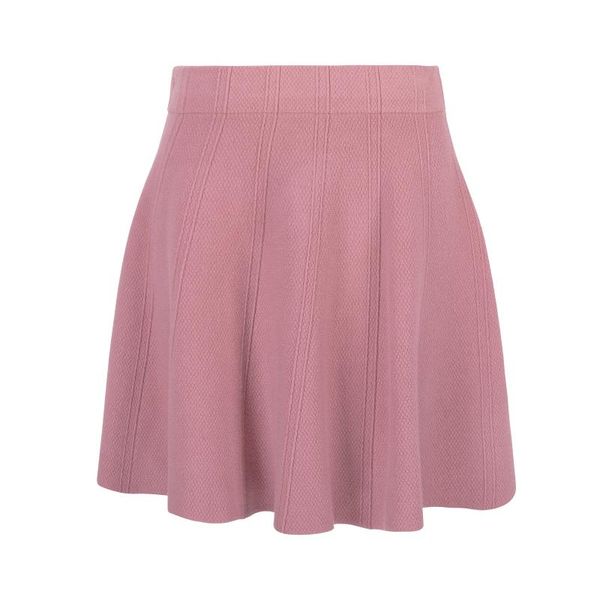 

skirts 2021 spring sweater elastic high waist knit mini skirt, Black