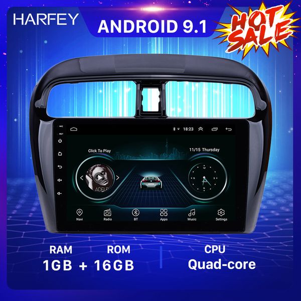 

car dvd multimedia player for mitsubishi mirage 2012-2016 9"android radio gps navi hd touchscreen swc support dvr obd