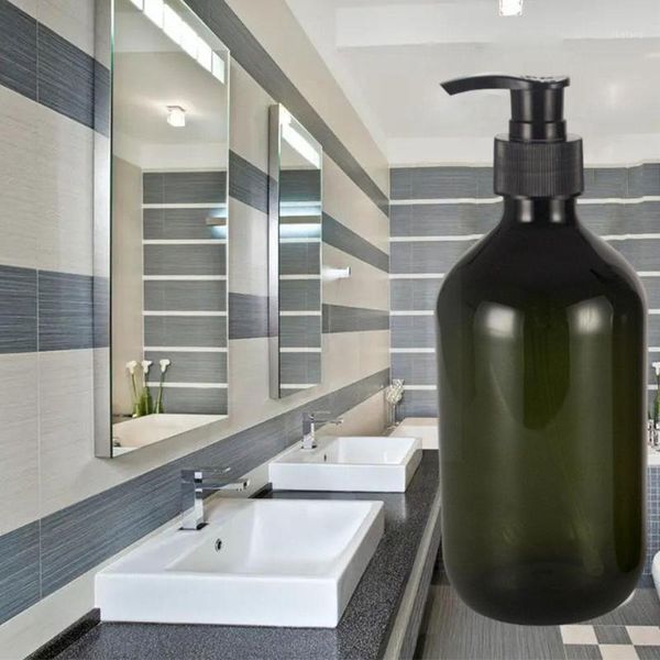 

storage bottles & jars 300ml lotion bottle refillable travel transparent small plastic spray toxic amber pump