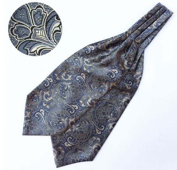 Homens do vintage Paisley Casamento formal Cravat Estilo Britânico Cavalheiro Center Casual Lenço Lenço