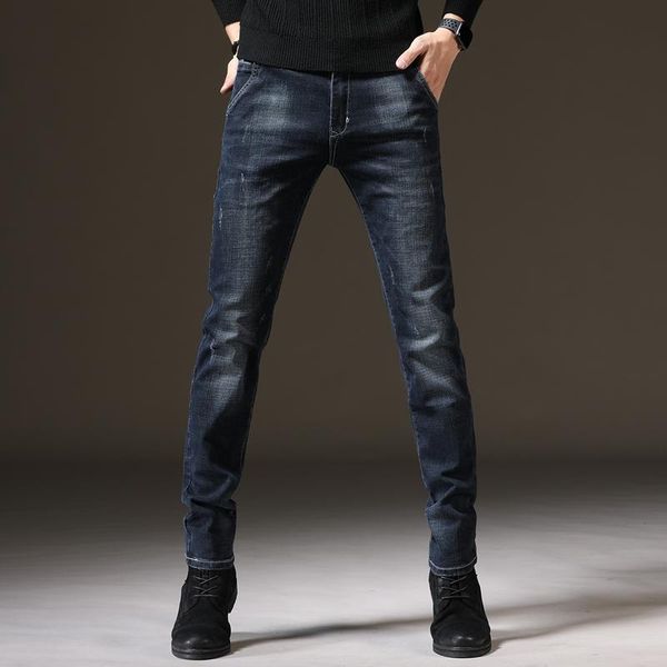 

casual wide leg oversize men's pants baggy jean cargo denim overalls trousers jeans for men boy, Blue