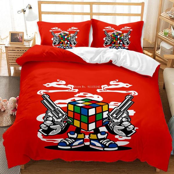 

bedding sets 3 game sports robot printed set cartoon boy 3d single twin size 2/3 bedcover pillowcases