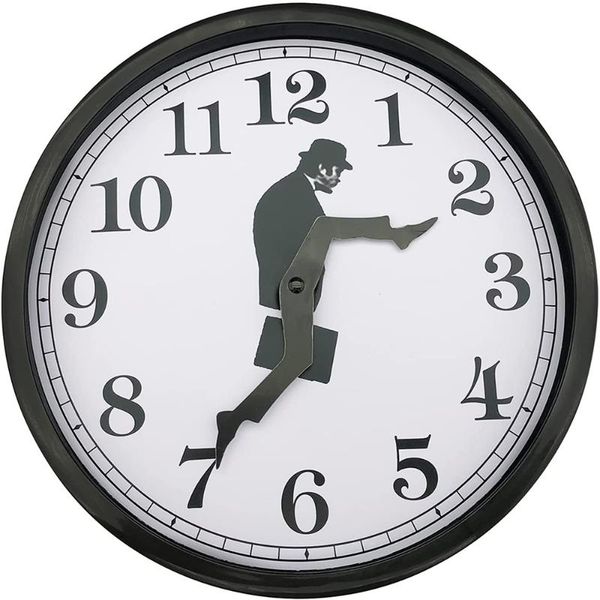 

wall clocks british comedy clock of silly walk comedian home decor novelty watch funny walking silent mute