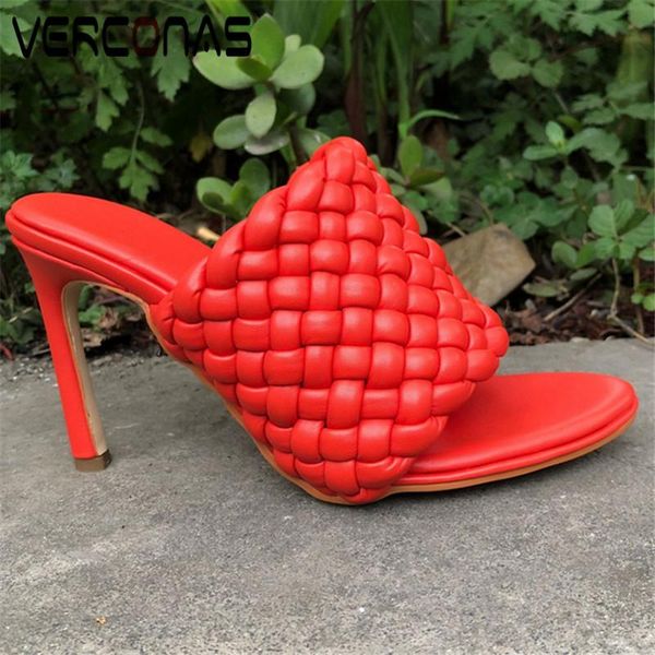 

fashion nigth club woman sandals pumps slippers pointed toe thin heels shoes, Black