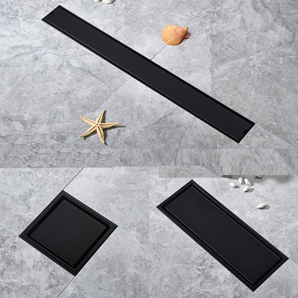 

other bath & toilet supplies matte black stainless steel shower drain invisible floor long can be fitted with tiles